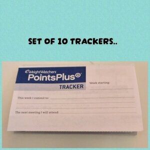 10 WEIGHT WATCHERS POINTS PLUS TRACKERS/PLANNERS-NEW